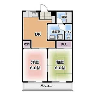 メゾン石橋【202号室】の間取り