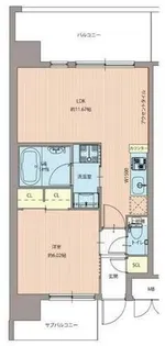 フェルム城北公園【10階】の間取り