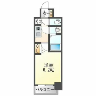 スプランディッド新大阪WEST【9階】の間取り