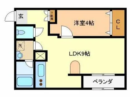 ジョイフル福田【3階】の間取り