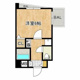 キャッスルプラザ壱番館【5階】の間取り