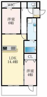 大阪府堺市東区大美野【アパート】の間取り