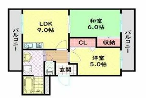 メゾンハイツ信【4階】の間取り