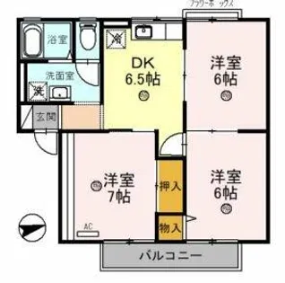シャルム南山本【1階】の間取り