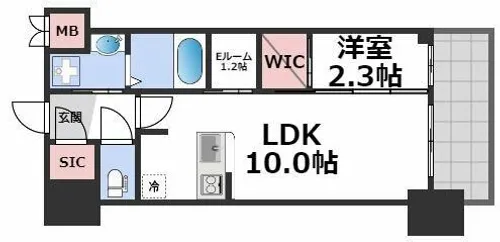 セレニテ本町東リアン【4階】の間取り