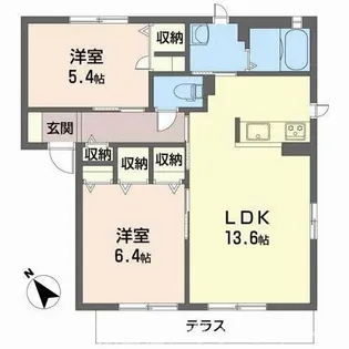 加西市北条町(パラシオ・デル・ソル)【1階】の間取り