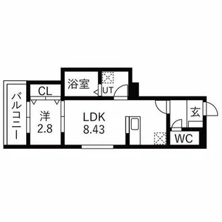 Well-being巽西【3階】の間取り