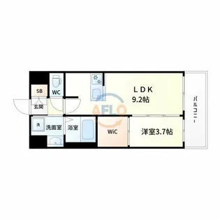 ES-Grande大阪 City Avenue【6階】の間取り