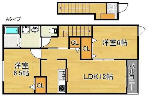 ビューボナーレ【2階】の間取り
