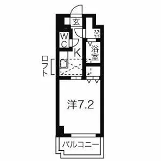 びい6植田【2階】の間取り