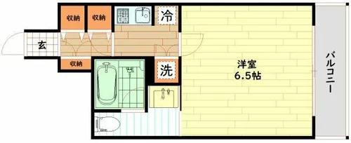 大阪府大阪市西区新町3丁目【マンション】の間取り