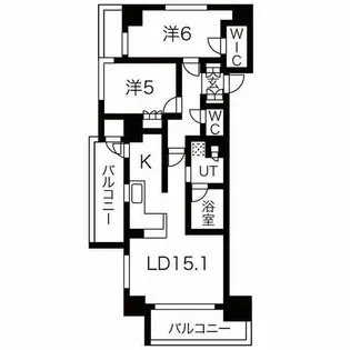 ローレルアイ久屋大通【7階】の間取り