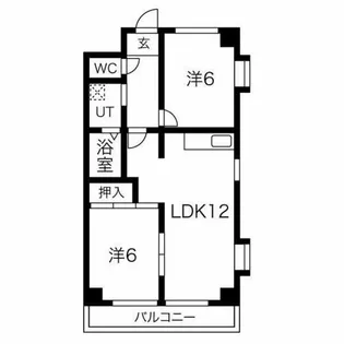 コーポラス小出【5階】の間取り