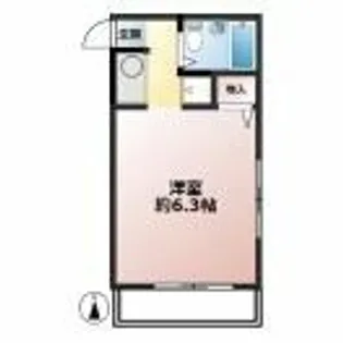 レジアス【202号室】の間取り