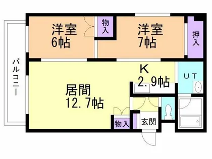 ベイシティ【301号室】の間取り