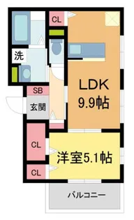 コンフォール甲子園口【302号室】の間取り