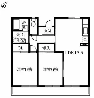 ハイツリッチモンドA棟【402号室】の間取り