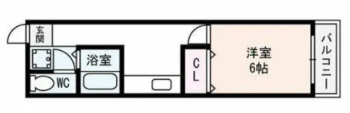 シャトー野間【3階】の間取り