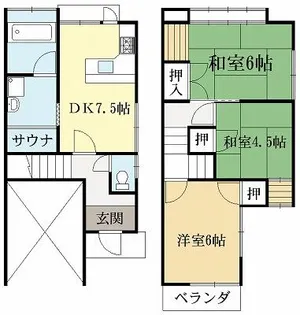 京都府宇治市大久保町南ノ口【一戸建】の間取り