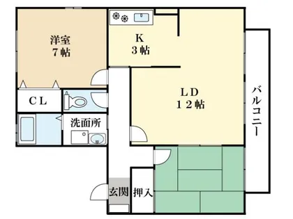 ジュネス・ドヌール【1階】の間取り