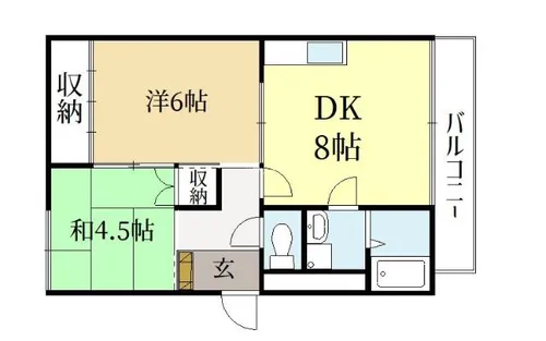 シャンブル【2階】の間取り