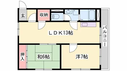 さくらハイツ【202号室】の間取り