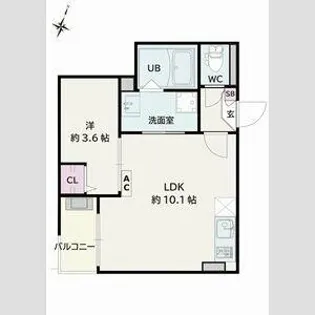 Jack kamishigeharaⅡ【2階】の間取り
