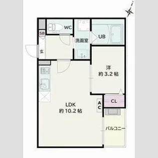 Jack kamishigeharaⅡ【1階】の間取り