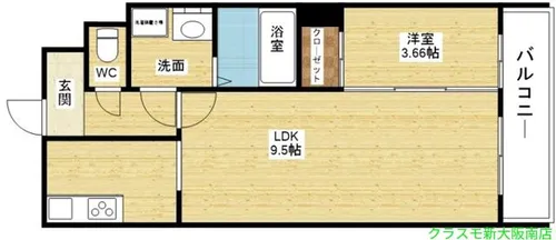 ES-Grande大阪 City Avenue【6階】の間取り