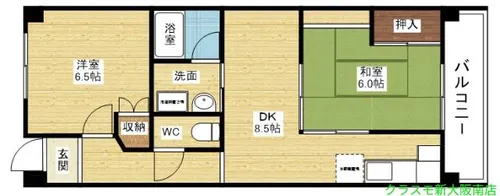 クリスタルシャトウ【4階】の間取り