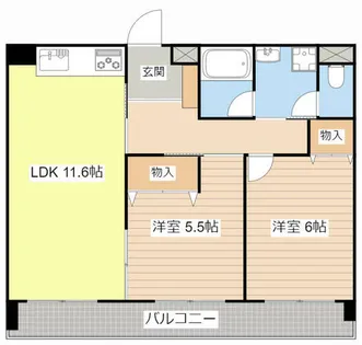 グレースシノキ【203号室】の間取り