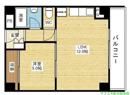 プラザ新大阪【7階】の間取り