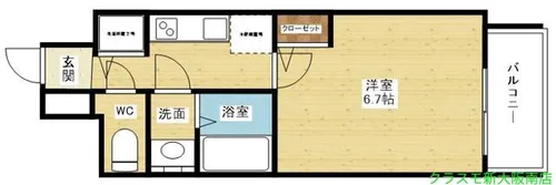 S-RESIDENCE新大阪Ridente【3階】の間取り