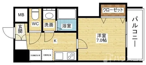 Luxe新大阪Ⅲ【3階】の間取り