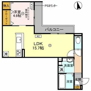 D-residence 鳳中町【203号室】の間取り