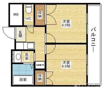 第5浦濱ビレッジ【2階】の間取り