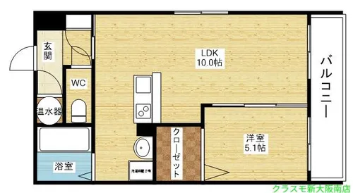 第21関根マンション【6階】の間取り