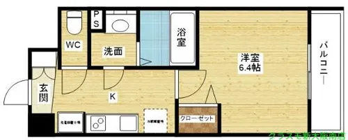 グランカリテ新大阪WEST【8階】の間取り