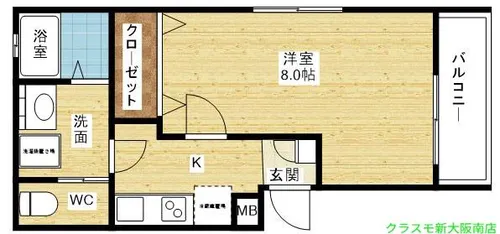 リアコートJR淡路駅前【1階】の間取り