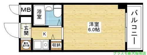 H・R下新庄【4階】の間取り