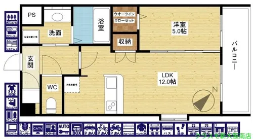 スプランディッド新大阪EAST【5階】の間取り