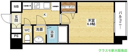 アドバンス大阪ヴェンティ【13階】の間取り