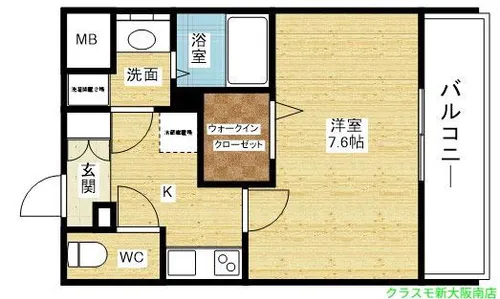 プライマル新大阪【4階】の間取り
