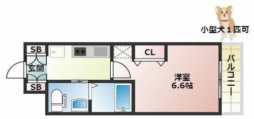 大阪府大阪市中央区南久宝寺町1丁目【マンション】の間取り
