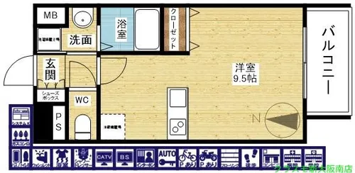 プレサンス新大阪クレスタ【5階】の間取り