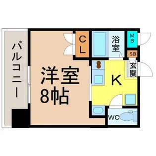 パルティール上前津【10階】の間取り