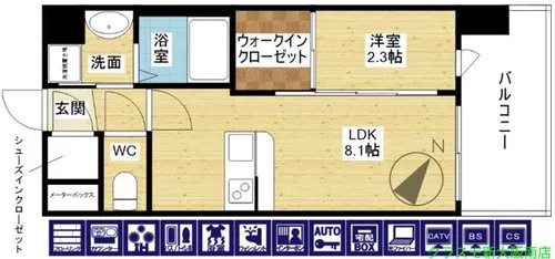 セレニテ十三ミラク【7階】の間取り