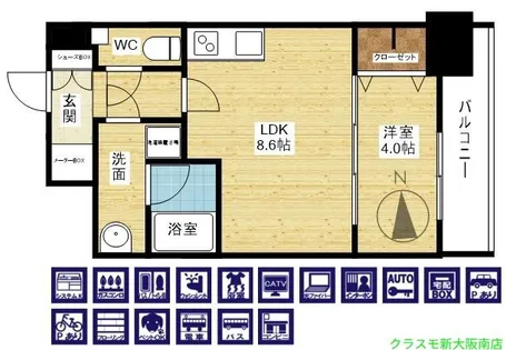 スプランディッドⅦ【5階】の間取り