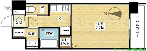 アール大阪リュクス【2階】の間取り