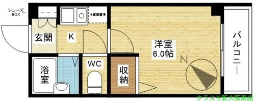 ノルデンハイム豊里【4階】の間取り